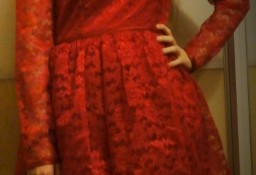Koronkowa Sukienka ( Czerwona)