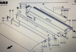 CLAAS 00 0734 379 0/Claas Lexion wałek podajnika zboźowego - 580 560-540 460-440 770-760 670-640