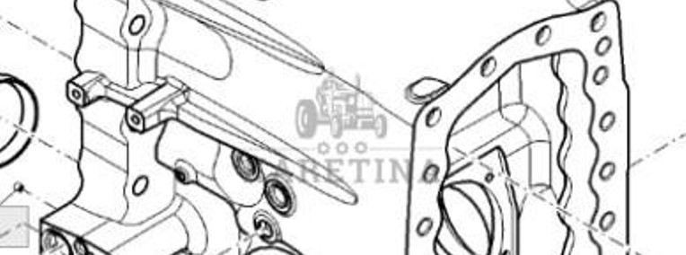 John Deere 8345R Obudowa Przekładnia CZĘŚCI RE577904 RE584164 R560066 R560067-1