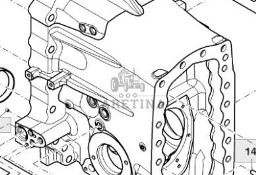 John Deere 8345R Obudowa Przekładnia CZĘŚCI RE577904 RE584164 R560066 R560067