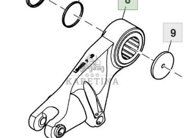 John Deere 6195R Plecak Podnośnik Podpora Ramiona Prawa Lewa L164895 L164896-1