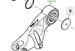 John Deere 6195R Plecak Podnośnik Podpora Ramiona Prawa Lewa L164895 L164896