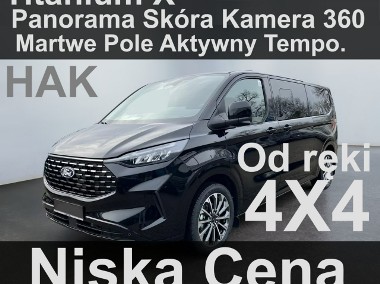 Ford T Tourneo Custom Titanium X 4x4 170KM Kamera 360 Panorama Skóra Hak Od-1