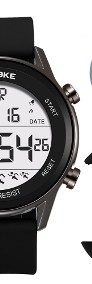 Zegarek elektroniczny cyfrowy LED Synoke wodoszczelny WR50m sportowy alarm -3