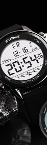 Zegarek elektroniczny cyfrowy LED Synoke wodoszczelny WR50m sportowy alarm -4