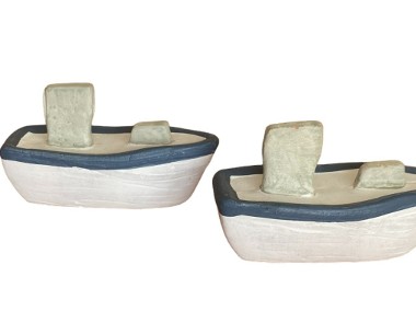 Ceramiczne stateczki - dekoracja marynistyczna-1