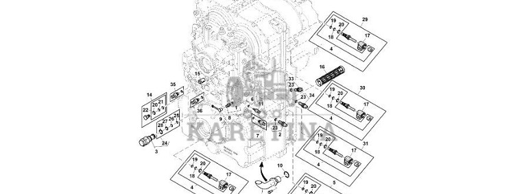 John Deere 9470RX - Regulator RE571667 (Przekładnia Power Shift)-1