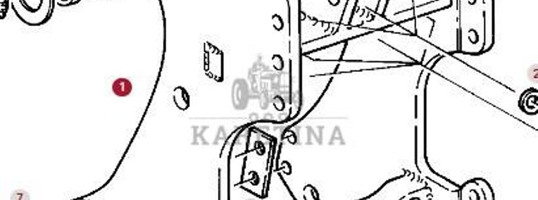 Fendt Favorit 514 Szyna Zaczepu Rama CZĘŚCI H514860030010-1