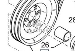 New Holland CR9080 Koło Pasowe Napędu Wytrząsacza CZĘŚCI 84074212