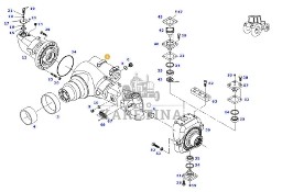 Fendt 414 Vario - oś przednia most - obudowa korpus F416300020020
