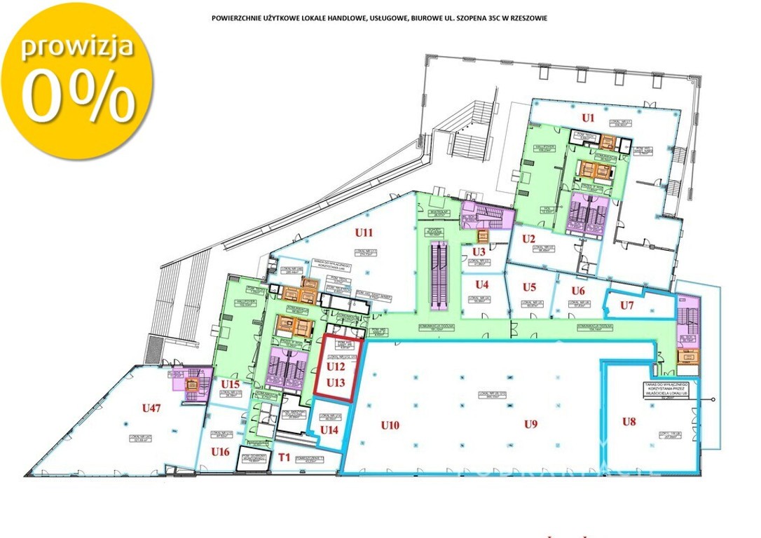 Lokale U12,U13 - 62,88 m² - na wynajem - Mehr