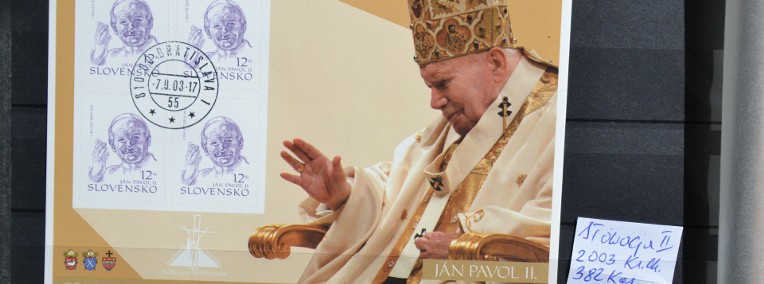 Papież Jan Paweł II Słowacja II Kas FDC Wg Ks Chrostowskiego 382-1