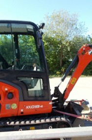 Koparki - Minikoparka - TOP MASZYNY BUDOWLANE - 2014 Kubota KX 018-4 z przyczepą-2