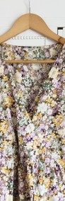 Kwiatowa sukienka Object 40 L bawełna kwiaty floral retro midi -3