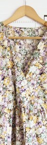 Kwiatowa sukienka Object 40 L bawełna kwiaty floral retro midi -4