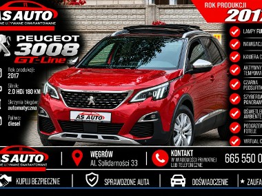 Peugeot 3008 II 2.0HDI 180KM GT-Line/Navi/Kamera/Virtual/FullLED/PDC/ACC/Alu/Serwis-1