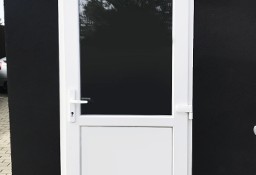 Nowe drzwi PCV 90x200 kolor biały, plastikowe, cieple