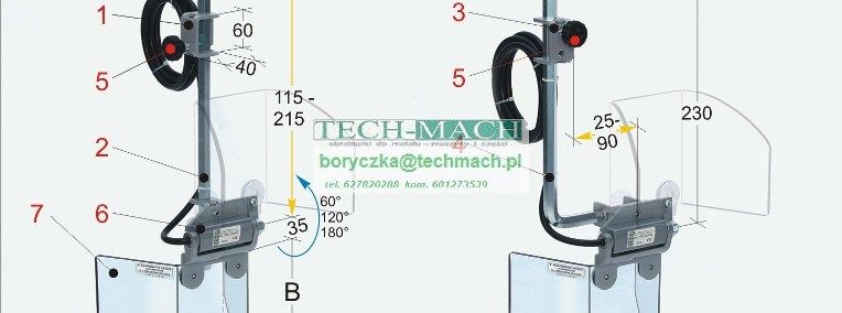 Osłona zabezpieczająca do wiertarek stołowych i kolumnowych PTR 10/180-1