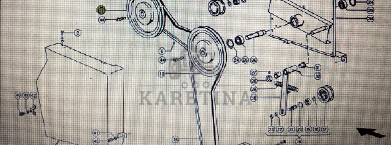 Koło pasowe Claas Mega 370-340 Nr katalogowy 000 050 114 0-1