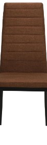 vidaXL Krzesła stołowe, 2 szt., brązowe, tkanina246183-4