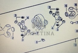 John Deere RE70738/przegub komplet/John Deere 4555/4755/4955 Nr części RE 70738