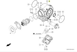 Claas Xerion 4000 - mechanizm róźnicowy dyferencjał - obudowa przekładni 0006279040