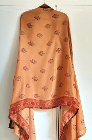 Nowy duży szal orientalny oversize chusta w kwiaty boho hippie bohemian-2