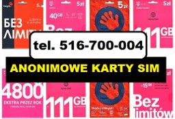 Aninimowe KARTY SIM działające startery zarejstrowane startowki esim Częstochowa