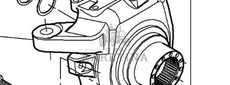 Massey Ferguson 7516 Obudowa Zwolnicy Lewa Prawa 7400602901 7400602801-1