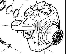 Massey Ferguson 7516 Obudowa Zwolnicy Lewa Prawa 7400602901 7400602801