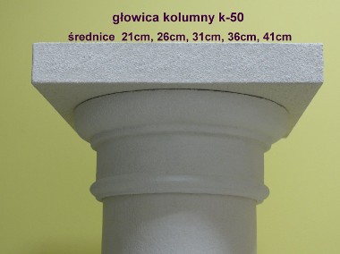 głowica kolumny z podstawą k-50 styropianowa, pokrywana, śr 26, 31, 36, 41cm-1