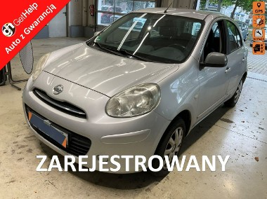 Nissan Micra IV Benzyna, klimatyzacja, dotykowa nawigacja, bardzo zadbana, zarej.-1