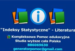 Indeksy statystyczne - Zestaw 1 Literatury fachowej. .