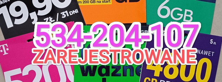 Zarejestrowana KARTA SIM ! Anonimowe karty Czeskie ! REJESTRACJA KART 20 zł -1