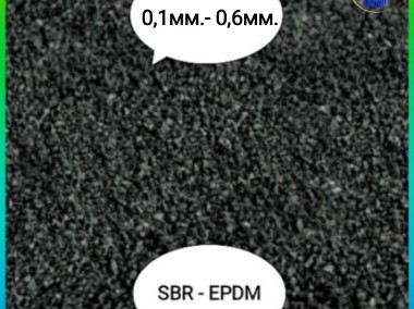 Granulat gumowy 0,1-0,6mm SBR EPDM, RUBBER GRANULES-1