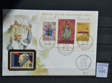 Papież Jan Paweł II. Liechtenstein II FDC + Liechtenstein I **-1