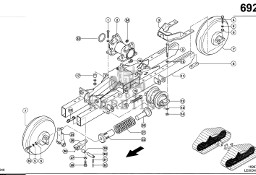Claas Lexion 580 RAMA PODWOZIA 0007547401 (Półgąsienica stalowa; rama podwozia)