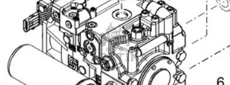 New Holland CR9080 Pompa Hydrostatyczna CZĘŚCI 84819215-1