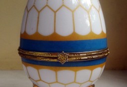 Porcelanowe jajko złocone 24 k złotem, Japonia XX