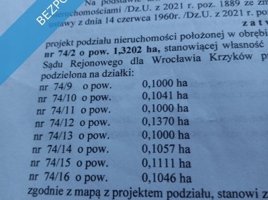 Sprzedam działkę budowlaną Pustków Żurawski widok na g. Ślęża media w drodze, -2