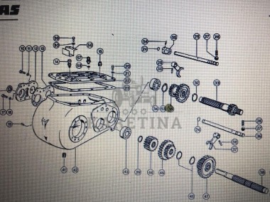 Wałek napędu nagarniacza z wpustem Class Mega 370-340 Nr katalogowy 000 669 549 0-1