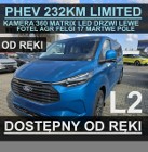 Ford Transit Custom Plug-in Limited 232KM L2 8-osob. Kamera 360 AGR Matrix LED Od ręki !