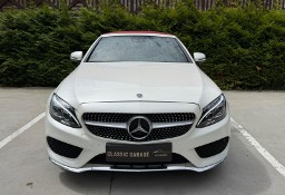 Mercedes-Benz Klasa C W205 Śliczny Mercedes c220d Cabrio 4MATIC AMG czerwony dach