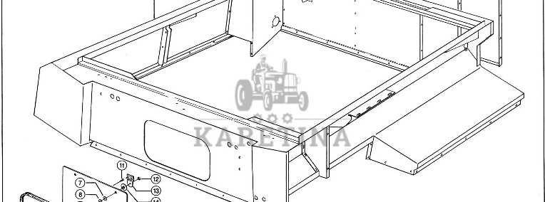 Claas Lexion 560 NADSTAWKA ZBIORNIKA ZIARNA 0007820701 (Nadstawka zbiornika ziarna)-1