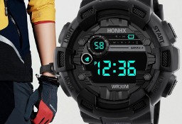 Duży zegarek sportowy cyfrowy wojskowy LED męski alarm datownik stoper męski