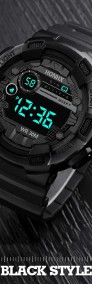 Duży zegarek sportowy cyfrowy wojskowy LED męski alarm datownik stoper męski-4