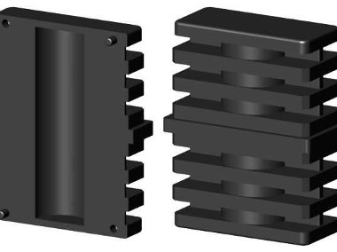 Łącznik plastikowy do profili aluminiowych typ I 60x30,czarny, składany60x30x2-1