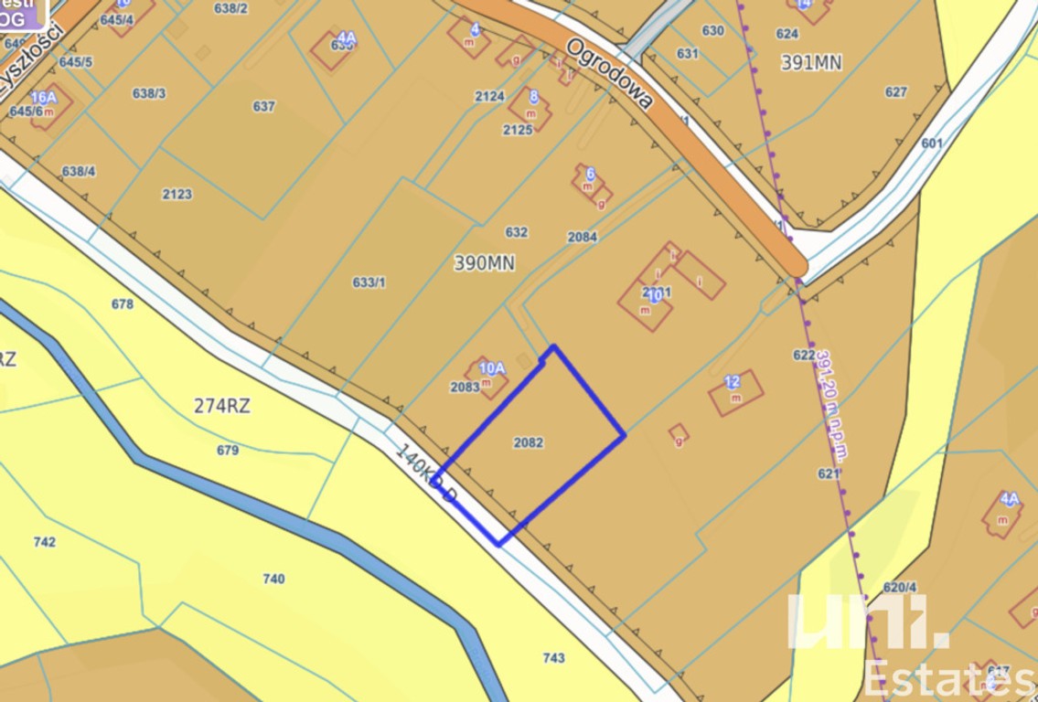 Działka budowlana 1860 m² | Alwernia | Zielono – pohled 4