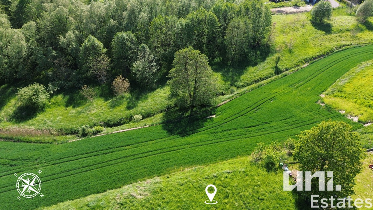 Działka budowlana 1860 m² | Alwernia | Zielono – další