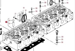 Massey Ferguson 8480 Głowica Cylindra CZĘŚCI V837069001